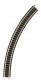 9125 Fleischmann Curved track, radius R2, 45 degree